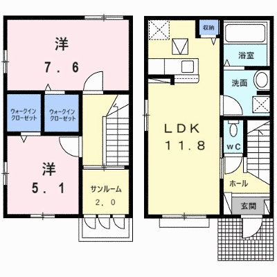 メゾンヨシマツⅠ 101【管理NO：1-028594401-01010】 ★家具家電は申し込み後に搬入します★ ★2026年10月上旬入居可能★の物件画像