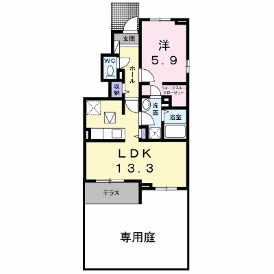 グランハピネス　Ⅱ 101【管理NO：1-020281902-01010】 ★家具家電は申し込み後に搬入します★ ★2026年10月中旬入居可能★の物件画像