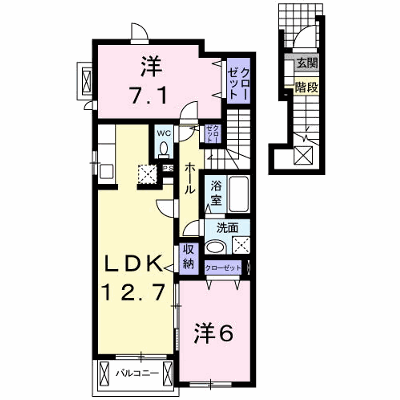 ニューユニゾン　Ａ 203【管理NO：1-015152001-02030】 ★家具家電は申し込み後に搬入します★ ★2026年10月中旬入居可能★の物件画像