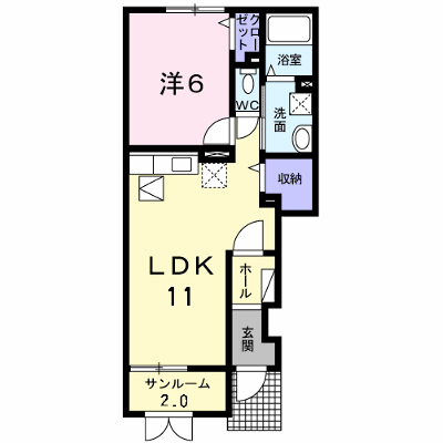 サウス・リードＡ 102【管理NO：1-016901001-01020】 ★家具家電は申し込み後に搬入します★ ★2026年09月中旬入居可能★の物件画像