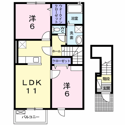 フェリーチェ　Ⅰ 203【管理NO：1-016575501-02030】 ★家具家電は申し込み後に搬入します★の物件画像