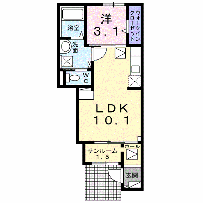 シャウラ　Ｂ 103【管理NO：1-026643502-01030】 ★家具家電は申し込み後に搬入します★ ★2026年10月中旬入居可能★の物件画像