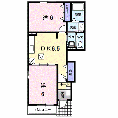 パレアナＢ 101【管理NO：1-012879002-01010】 ★家具家電は申し込み後に搬入します★ ★2026年10月中旬入居可能★の物件画像