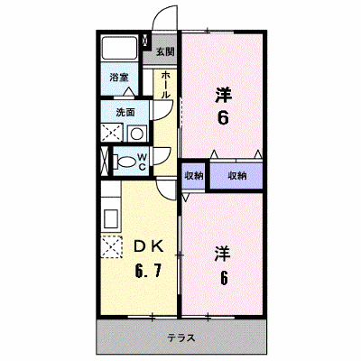 エヴァーグリーン上田Ｂ 101【管理NO：1-009443602-01010】 ★家具家電は申し込み後に搬入します★ ★2026年09月下旬入居可能★の物件画像