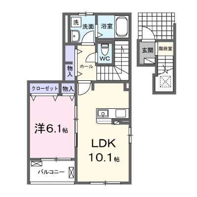 レーヴ旭Ⅱ 201【管理NO：1-027754702-02010】 ★家具家電は申し込み後に搬入します★ ★2026年10月中旬入居可能★の物件画像