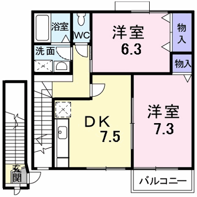 リヴィエールひのかわＡ 203【管理NO：1-011371501-02030】 ★家具家電は申し込み後に搬入します★ ★2026年10月中旬入居可能★の物件画像
