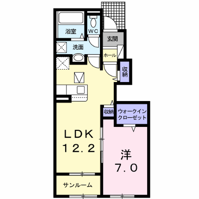 アージュ　ベル　Ａ 102【管理NO：1-026448501-01020】 ★家具家電は申し込み後に搬入します★ ★2026年10月中旬入居可能★の物件画像