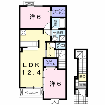 サニー・大小路 202【管理NO：1-017556801-02020】 ★家具家電は申し込み後に搬入します★ ★2026年10月中旬入居可能★の物件画像