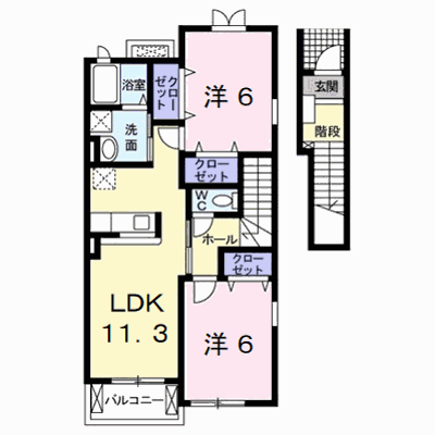 ソレイユ元町Ⅱ　Ｂ 201【管理NO：1-015365802-02010】 ★家具家電は申し込み後に搬入します★ ★2026年09月下旬入居可能★の物件画像