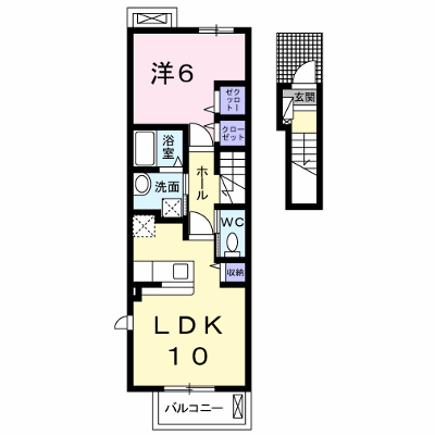 アライブ・マツバラ　Ⅱ 207【管理NO：1-020427402-02060】 ★家具家電は申し込み後に搬入します★ ★2026年10月中旬入居可能★の物件画像
