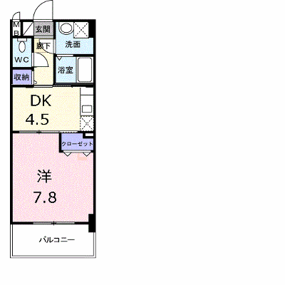 グロリオーサ 207【管理NO：1-014073201-02070】 ★家具家電は申し込み後に搬入します★ ★2026年10月中旬入居可能★の物件画像