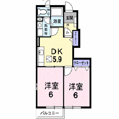 ガーデンヒルズＡ 104【管理NO：1-012171101-01040】 ★家具家電は申し込み後に搬入します★ ★2026年10月上旬入居可能★の物件画像