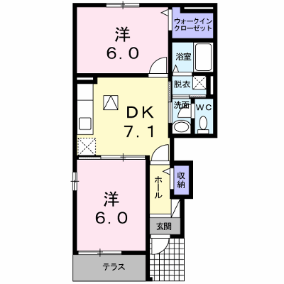 サンリット　ガーデン 101【管理NO：1-019524501-01010】 ★家具家電は申し込み後に搬入します★ ★2026年09月下旬入居可能★の物件画像