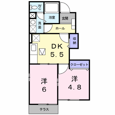 バロンドール 103【管理NO：1-014315101-01030】 ★家具家電は申し込み後に搬入します★ ★2026年10月中旬入居可能★の物件画像