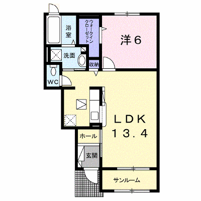 Ｓｕｎｌｉｔ　Ｌａｕｒｅｌ 104【管理NO：1-025636701-01040】 ★家具家電は申し込み後に搬入します★ ★2026年10月中旬入居可能★の物件画像
