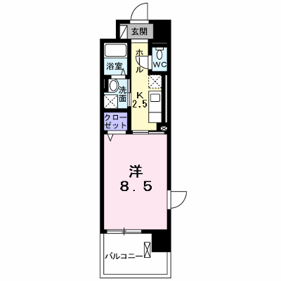 サニーキャンプ　今池 501【管理NO：1-015416601-05010】 ★家具家電は申し込み後に搬入します★ ★2026年10月下旬入居可能★の物件画像
