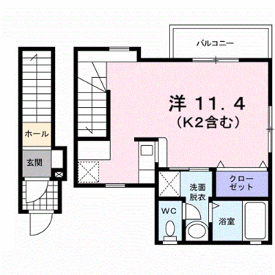プロミネント・Ⅴ 201【管理NO：1-015332401-02010】 ★家具家電は申し込み後に搬入します★ ★2026年10月中旬入居可能★の物件画像