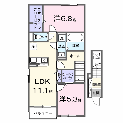 ブリーズガーデン 201【管理NO：1-028715801-02010】 ★家具家電は申し込み後に搬入します★ ★2026年11月上旬入居可能★の物件画像