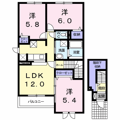 ＲＥＲＡ　Ⅰ 201【管理NO：1-015596801-02010】 ★家具家電は申し込み後に搬入します★ ★2026年10月中旬入居可能★の物件画像