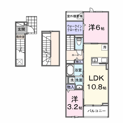 カントリーレイクⅢ 302【管理NO：1-028580901-03020】 ★家具家電は申し込み後に搬入します★ ★2026年10月上旬入居可能★の物件画像