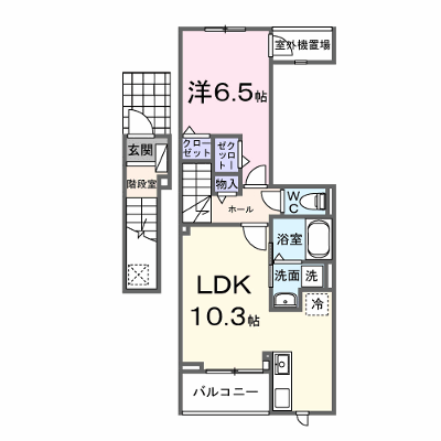 カントリーレイクⅢ 204【管理NO：1-028580901-02040】 ★家具家電は申し込み後に搬入します★ ★2026年10月上旬入居可能★の物件画像