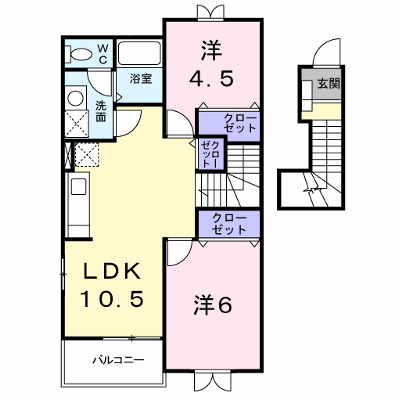 グリーンハイツ大門 203【管理NO：1-010724101-02030】 ★家具家電は申し込み後に搬入します★の物件画像