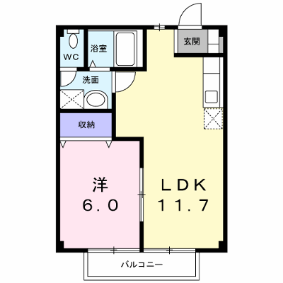 パティオパークＢ 103【管理NO：1-007790402-01030】 ★家具家電は申し込み後に搬入します★ ★2026年10月中旬入居可能★の物件画像