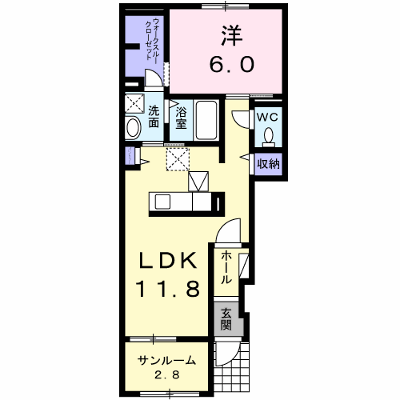 コンフォーティア 102【管理NO：1-022949001-01020】 ★家具家電は申し込み後に搬入します★ ★2026年10月中旬入居可能★の物件画像