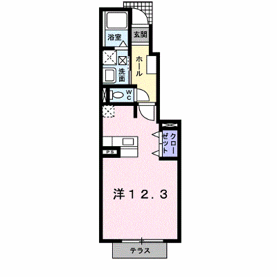 ミニョン・ベル・フィオーレ 103【管理NO：1-015226601-01030】 ★家具家電は申し込み後に搬入します★ ★2026年10月中旬入居可能★の物件画像