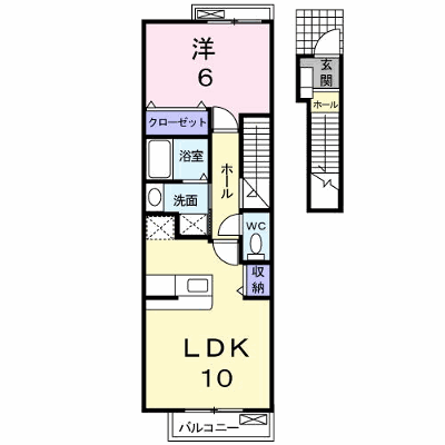 カームリー・ガーデンⅡ 203【管理NO：1-014387002-02030】 ★家具家電は申し込み後に搬入します★ ★2026年09月中旬入居可能★の物件画像