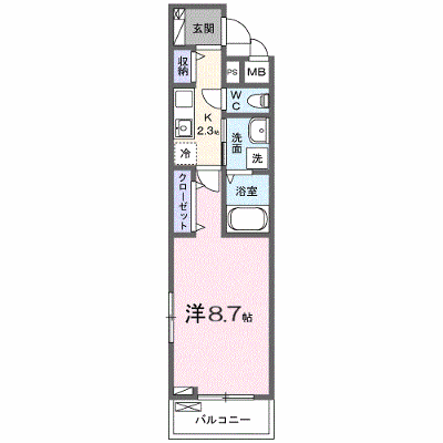 エルミタージュ 204【管理NO：1-028717101-02040】 ★家具家電は申し込み後に搬入します★ ★2026年10月上旬入居可能★の物件画像