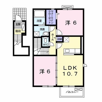 フェリス・イー　Ⅱ 201【管理NO：1-016940401-02010】 ★家具家電は申し込み後に搬入します★ ★2026年10月中旬入居可能★の物件画像
