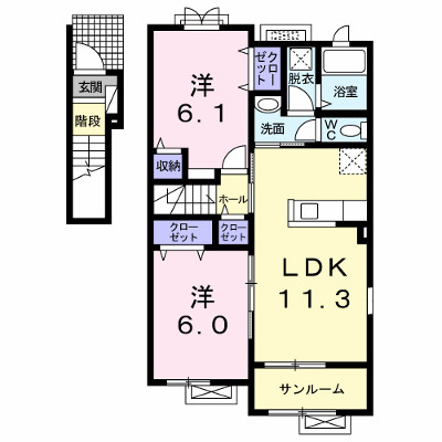 ベルメゾン　アン 201【管理NO：1-018446401-02010】 ★家具家電は申し込み後に搬入します★ ★2026年10月上旬入居可能★の物件画像