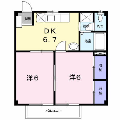 ファミールひまわり　Ａ 202【管理NO：1-005224401-02020】 ★家具家電は申し込み後に搬入します★ ★2026年10月上旬入居可能★の物件画像