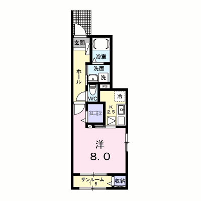 ウエスト　ウイング 101【管理NO：1-028821501-01010】 ★家具家電は申し込み後に搬入します★ ★2027年01月下旬入居可能★の物件画像