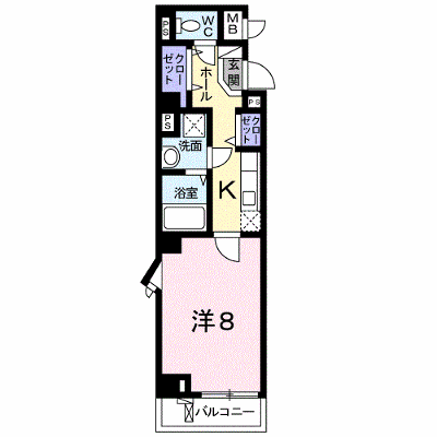 ベル　クラール 403【管理NO：1-017695801-04030】 ★家具家電は申し込み後に搬入します★ ★2026年10月中旬入居可能★の物件画像