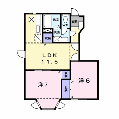 Ａｒｋ　Ｈｉｌｌｓ　壱番館 102【管理NO：1-011135401-01020】 ★家具家電は申し込み後に搬入します★ ★2026年10月上旬入居可能★の物件画像