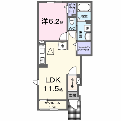 ラフィネ　ジェンテ　Ｖ 101【管理NO：1-027826501-01010】 ★家具家電は申し込み後に搬入します★ ★2026年10月中旬入居可能★の物件画像