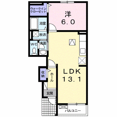 ヴェスペリア 102【管理NO：1-016818601-01020】 ★家具家電は申し込み後に搬入します★ ★2026年10月下旬入居可能★の物件画像