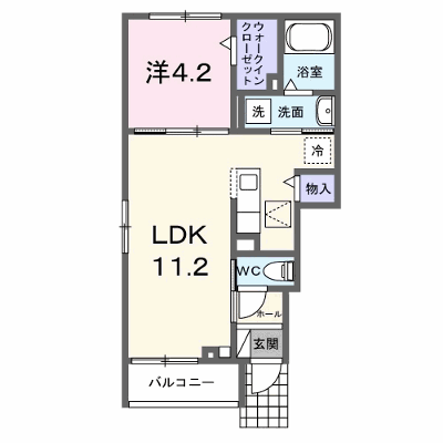 ラ・パーチェ　Ⅰ 101【管理NO：1-028074601-01010】 ★家具家電は申し込み後に搬入します★ ★2026年12月中旬入居可能★の物件画像