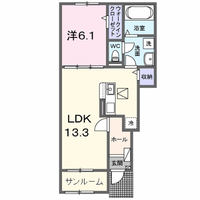 カーサ・アティラン　Ｂ 102【管理NO：1-027995302-01020】 ★家具家電は申し込み後に搬入します★ ★2026年10月下旬入居可能★の物件画像