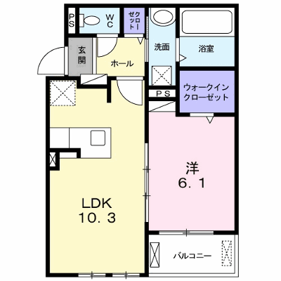 グラン・メリーⅠ 204【管理NO：1-024298501-02040】 ★家具家電は申し込み後に搬入します★の物件画像