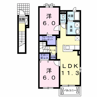 ＫＥＩＷＡ 201【管理NO：1-019078601-02010】 ★家具家電は申し込み後に搬入します★ ★2026年09月下旬入居可能★の物件画像