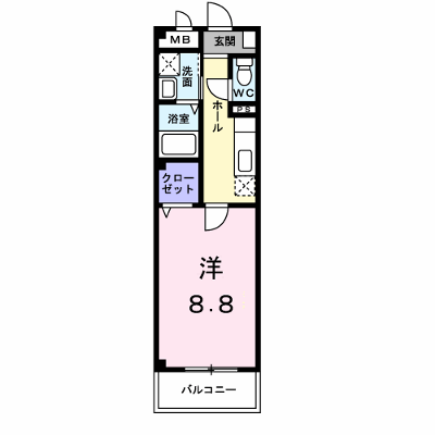 ヴィラ　ヴィオラ 202【管理NO：1-014378901-02020】 ★家具家電は申し込み後に搬入します★ ★2026年09月下旬入居可能★の物件画像