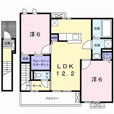 ブルー　プラージュ 202【管理NO：1-023822401-02020】 ★家具家電は申し込み後に搬入します★の物件画像