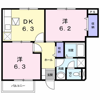 プラティーヌＫ 102【管理NO：1-010268601-01020】 ★家具家電は申し込み後に搬入します★ ★2026年10月中旬入居可能★の物件画像
