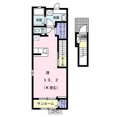 ララ・カッツェ・Ｆ 205【管理NO：1-025421601-02050】 ★家具家電は申し込み後に搬入します★ ★2026年10月中旬入居可能★の物件画像