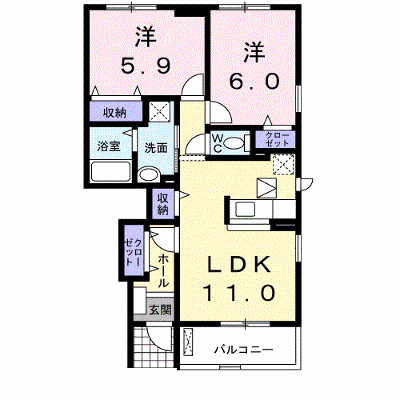 ヴィラ　カリーノ 102【管理NO：1-014814301-01020】 ★家具家電は申し込み後に搬入します★ ★2026年10月下旬入居可能★の物件画像