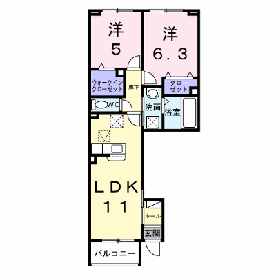 サクラガーデン 103【管理NO：1-028376701-01030】 ★家具家電は申し込み後に搬入します★ ★2026年10月下旬入居可能★の物件画像