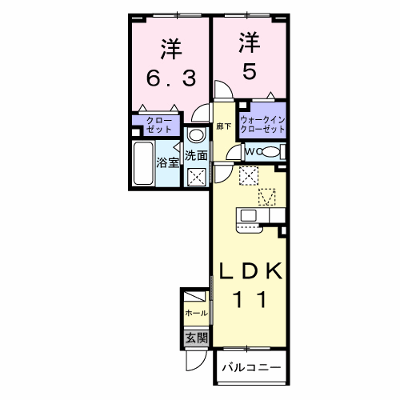 サクラガーデン 102【管理NO：1-028376701-01020】 ★家具家電は申し込み後に搬入します★ ★2026年10月下旬入居可能★の物件画像